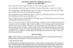 Nghị quyết 03/2012/NQ-HĐND quy định chế độ chính sách đối với người hoạt động