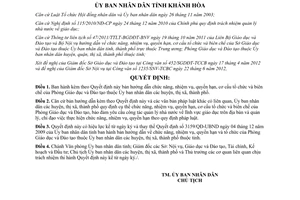 Quyết định 1694/QĐ-UBND năm 2012  nhiệm vụ cơ cấu tổ chức Phòng Giáo dục Đào tạo Khánh Hòa