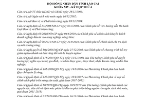 Nghị quyết 07/2012/NQ-HĐND chính sách phát triển lâm nghiệp 2012 2015 Lào Cai