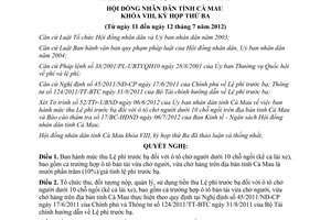 Nghị quyết 05/2012/NQ-HĐND mức thu Lệ phí trước bạ đối với ô tô