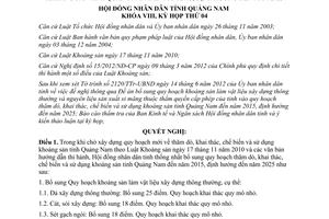 Nghị quyết 40/2012/NQ-HĐND bổ sung quy hoạch thăm dò khai thác chế biến sử dụng