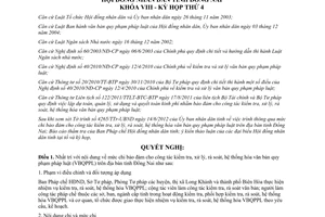 Nghị quyết 42/2012/NQ-HĐND mức chi bảo đảm cho công tác kiểm tra xử lý