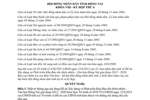 Nghị quyết 35/2012/NQ-HĐND xây dựng và phát triển Khu Bảo tồn thiên nhiên