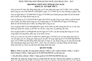 Nghị quyết 02/2012/NQ-HĐND sửa đổi Nghị quyết 20/2009/NQ-HĐND