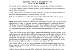 Nghị quyết 42/2012/NQ-HĐNĐ bổ sung nhiệm vụ phát triển kinh tế xã hội quốc phòng an ninh Quảng Nam