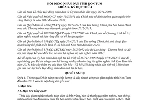 Nghị quyết 23/2012/NQ-HĐND thông qua Đề án nâng cao chất lượng