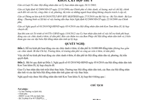 Nghị quyết 20/2012/NQ-HĐND hỗ trợ kinh phí hoạt động của chức danh ở thôn tổ dân