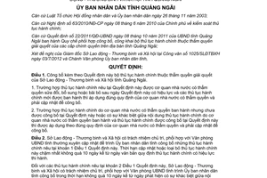 Quyết định 113/QĐ-UBND năm 2012 công bố thủ tục hành chính