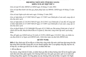 Nghị quyết 05/2012/NQ-HĐND quy định mức hỗ trợ đầu tư khai thác công trình