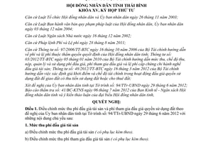 Nghị quyết 04/2012/NQ-HĐND điều chỉnh mức phí đấu giá tài sản