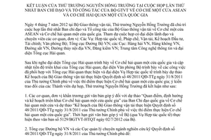 Thông báo 377/TB-BGTVT cơ chế một cửa Asean và cơ chế hải quan một cửa quốc gia