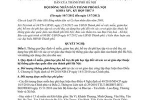 Nghị quyết 14/2012/NQ-HĐND miễn giảm học phí hỗ trợ chi phí học tập