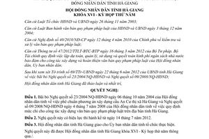 Nghị quyết 51/NQ-HĐND 2012 bãi bỏ 23/2004/NQ-HĐND và 09/2008/NQ-HĐND Hà Giang