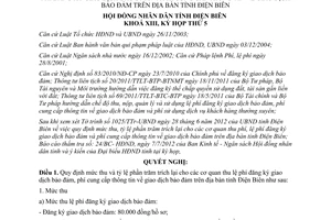 Nghị quyết 275/2012/NQ-HĐND quy định mức thu tỷ lệ phần trăm trích lại