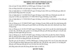 Nghị quyết 48/2012/NQ-HĐND quy định mức thu, chế độ thu, nộp phí đấu giá tài sản