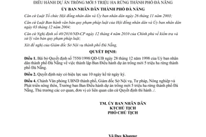 Quyết định 29/2012/QĐ-UBND bãi bỏ quyết định 7550/1998/QĐ-UB Đà Nẵng