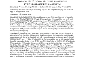 Quyết định 20/2012/QĐ-UBND hoạt động đo đạc bản đồ sử dụng sản phẩm đo đạc