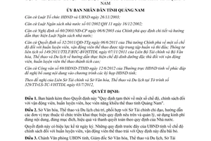 Quyết định 2309/QĐ-UBND 2012 chế độ chính sách vận động viên huấn luyện viên Quảng Nam