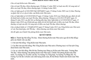 Quyết định 1262/QĐ-KTNN năm 2012 thành lập Hội đồng Thi đua Khen thưởng