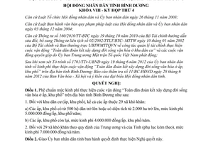 Nghị quyết 11/2012/NQ-HĐND mức kinh phí thực hiện cuộc vận động Toàn dân