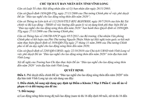 Quyết định 1128/QĐ-UBND 2012 Đào tạo nghề cho lao động nông thôn Vĩnh Long