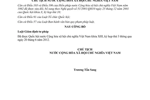 Lệnh công bố Luật Giám định tư pháp 2012