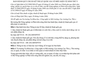 Thông tư 30/2012/TT-BNNPTNT Quy chuẩn kỹ thuật quốc gia điều kiện vệ sinh thú y