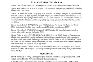 Quyết định 1008/QĐ-UBND năm 2012 phê duyệt đề cương Chương trình phát triển nhà