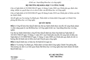 Quyết định 1529/QĐ-BKHCN 2012 thủ tục hành chính sửa đổi khoa học công nghệ Bộ Khoa học Công nghệ