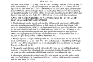 Chỉ thị 08/CT-UBND phát triển kinh tế xã hội dự toán ngân sách đầu tư từ ngân sách Lai Châu 2013 2015 2012