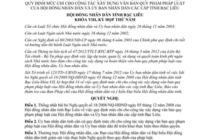 Nghị quyết 66/NQ-HĐND 2012 bãi bỏ Nghị quyết 18/2008/NQ-HĐND Bạc Liêu