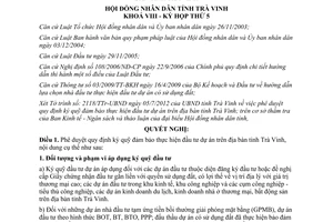 Nghị quyết 14/2012/NQ-HĐND phê duyệt quy định ký quỹ đảm bảo thực hiện đầu tư