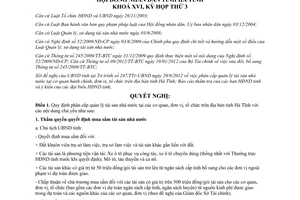 Nghị quyết 35/2012/NQ-HĐND quy định phân cấp quản lý tài sản nhà nước