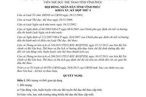 Nghị quyết 64/2012/NQ-HĐND về chế độ chi tiêu tài chính đối với giải thi đấu thể
