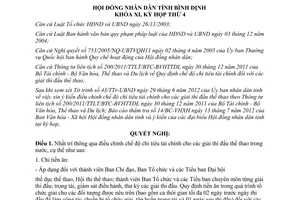 Nghị quyết 06/2012/NQ-HĐND điều chỉnh chế độ chi tiêu tài chính cho giải thi đấu