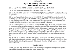 Nghị quyết 05/2012/NQ-HĐND quy định mức thu phí đấu giá tài sản phí tham gia