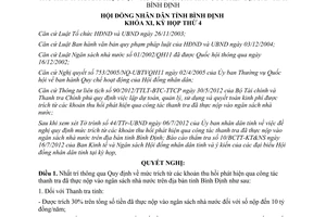 Nghị quyết 11/2012/NQ-HĐND quy định mức trích từ khoản thu hồi phát hiện