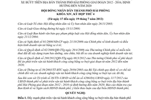 Nghị quyết 04/2012/NQ-HĐND nhiệm vụ giải pháp phát triển vận tải hành khách