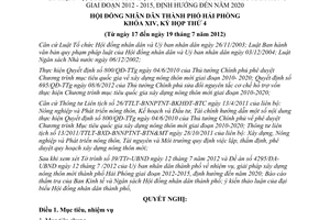 Nghị quyết 09/2012/NQ-HĐND nhiệm vụ giải pháp xây dựng nông thôn mới