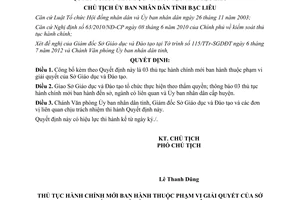 Quyết định 1704/QĐ-UBND năm 2012 công bố thủ tục hành chính mới ban hành