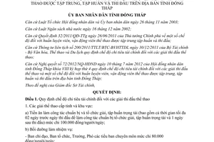 Quyết định 24/2012/QĐ-UBND quy định chế độ chi tiêu tài chính đối với giải thi