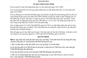 Quyết định 26/2012/QĐ-UBND quy định mức kinh phí thực hiện cuộc vận động