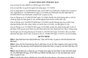 Quyết định 1127/2012/QĐ-UBND tổ chức và quản lý chợ Bắc Kạn