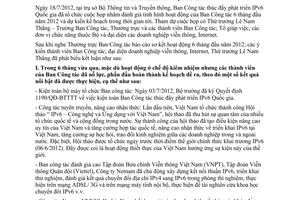 Thông báo 85/TB-BTTTT kết luận của Thứ trưởng Lê Nam Thắng