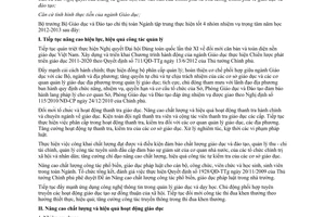 Chỉ thị 2737/CT-BGDĐT năm 2012 nhiệm vụ trọng tâm của giáo dục mầm non phổ thông