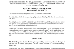 Nghị quyết 09/2012/NQ-HĐND phát triển kinh tế xã hội quốc phòng 2012 Hậu Giang