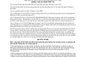 Nghị quyết 07/2012/NQ-HĐND chế độ chính sách đối với lực lượng dân quân