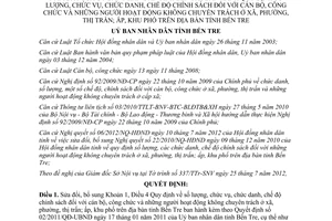 Quyết định 21/2012/QĐ-UBND sửa đổi Quyết định 02/2011/QĐ-UBND Quy định số lượng