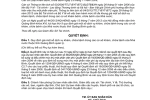 Quyết định 17/2012/QĐ-UBND quy định giá dịch vụ khám chữa bệnh