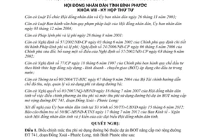 Nghị quyết 08/2012/NQ-HĐND điều chỉnh mức thu phí sử dụng đường bộ dự án BOT